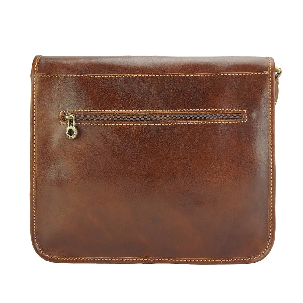 Palmira Leather Messenger Bag