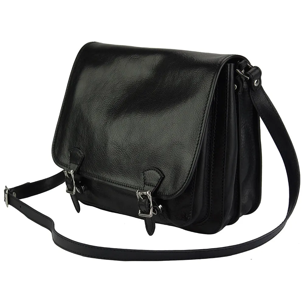 Palmira Leather Messenger Bag