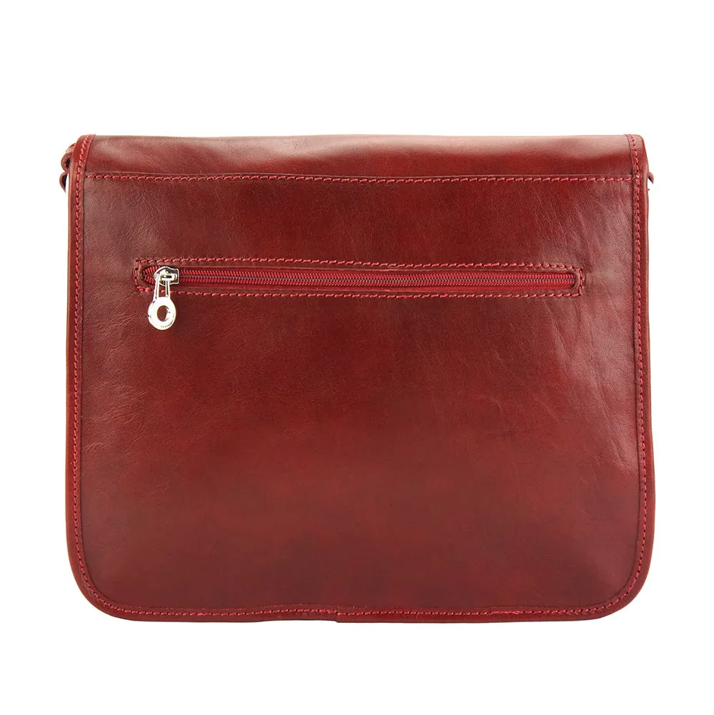 Palmira Leather Messenger Bag