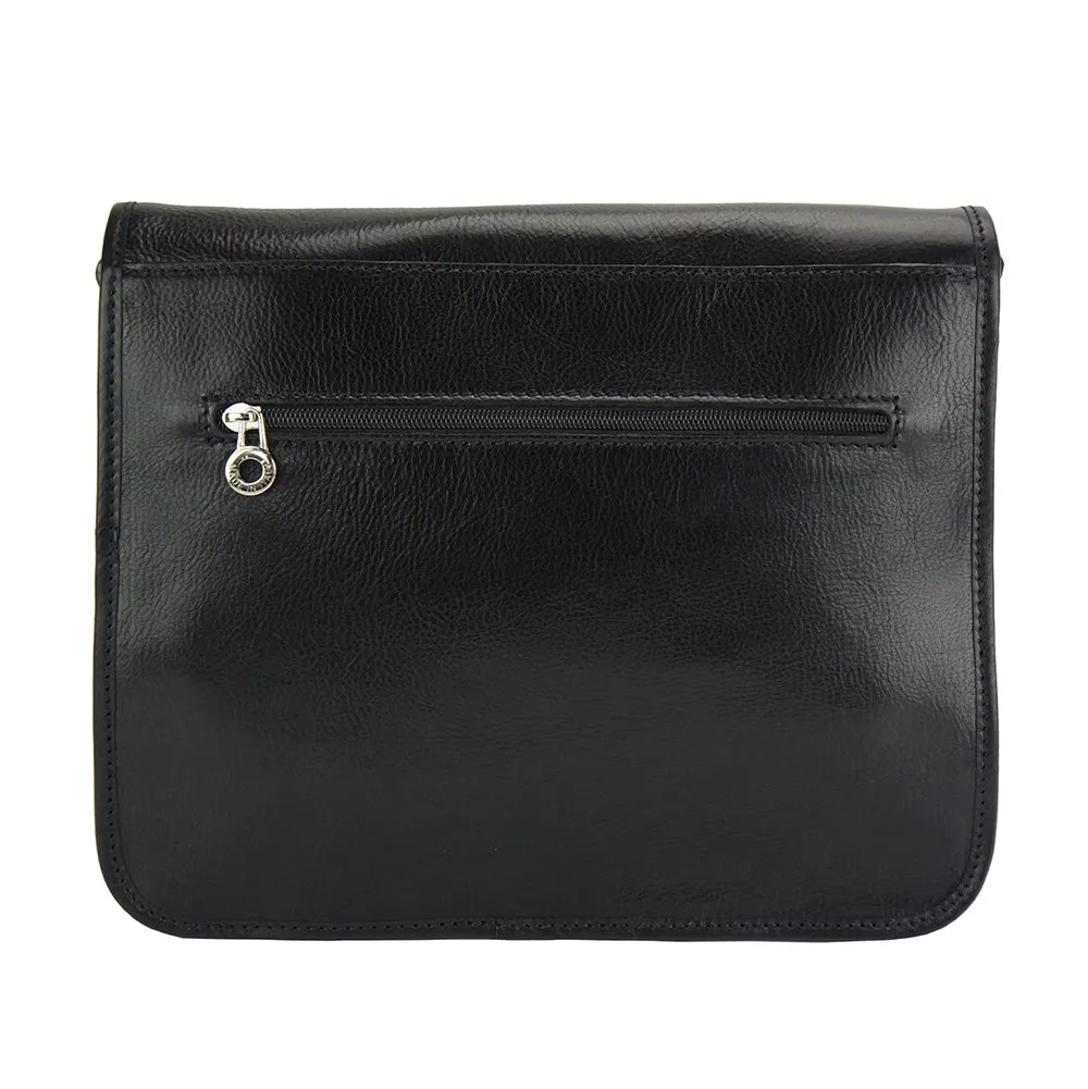 Palmira Leather Messenger Bag
