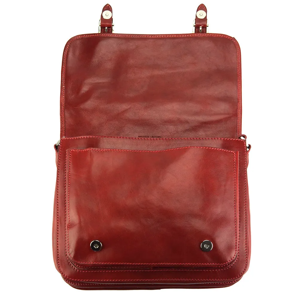 Palmira Leather Messenger Bag