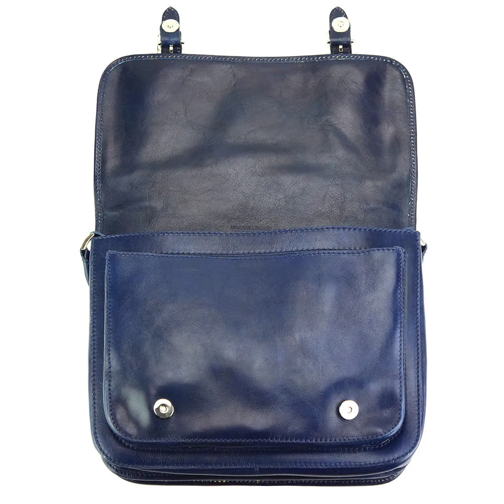 Palmira Leather Messenger Bag