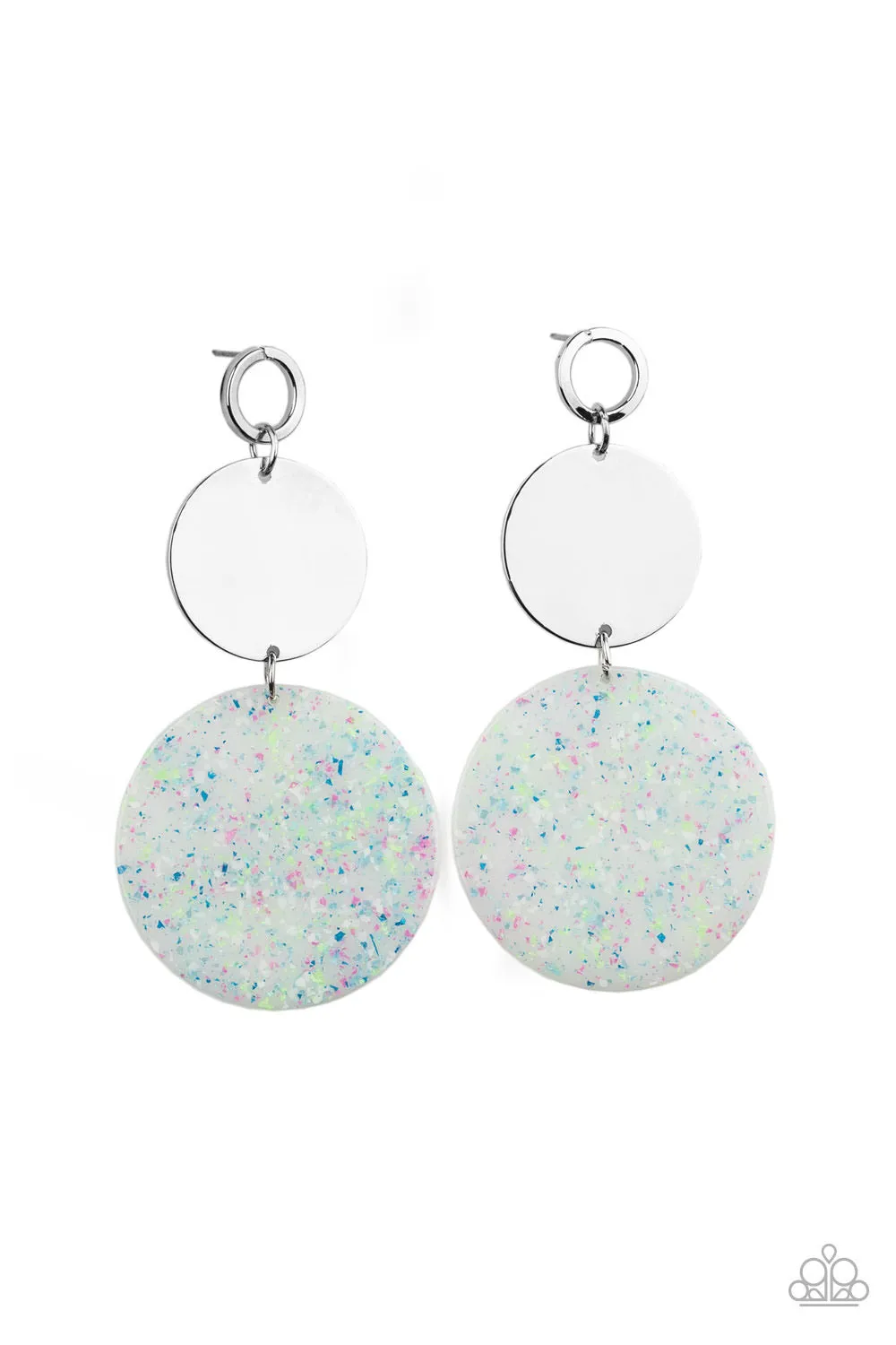Paparazzi Beach Day Glow Earrings Blue