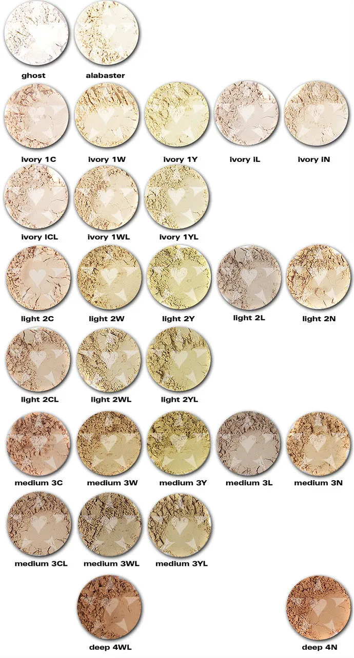 PASHMINA Heavy Coverage Mineral Foundation/Concealer - REGULAR SIZE JAR