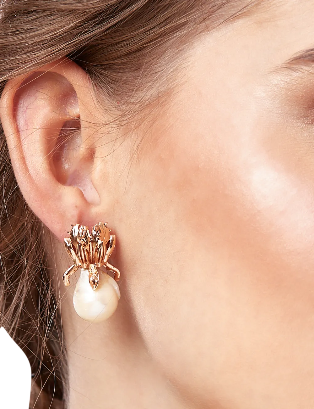 Pearl Lune Studs