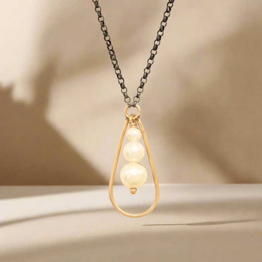 Pearl Trifecta Necklace