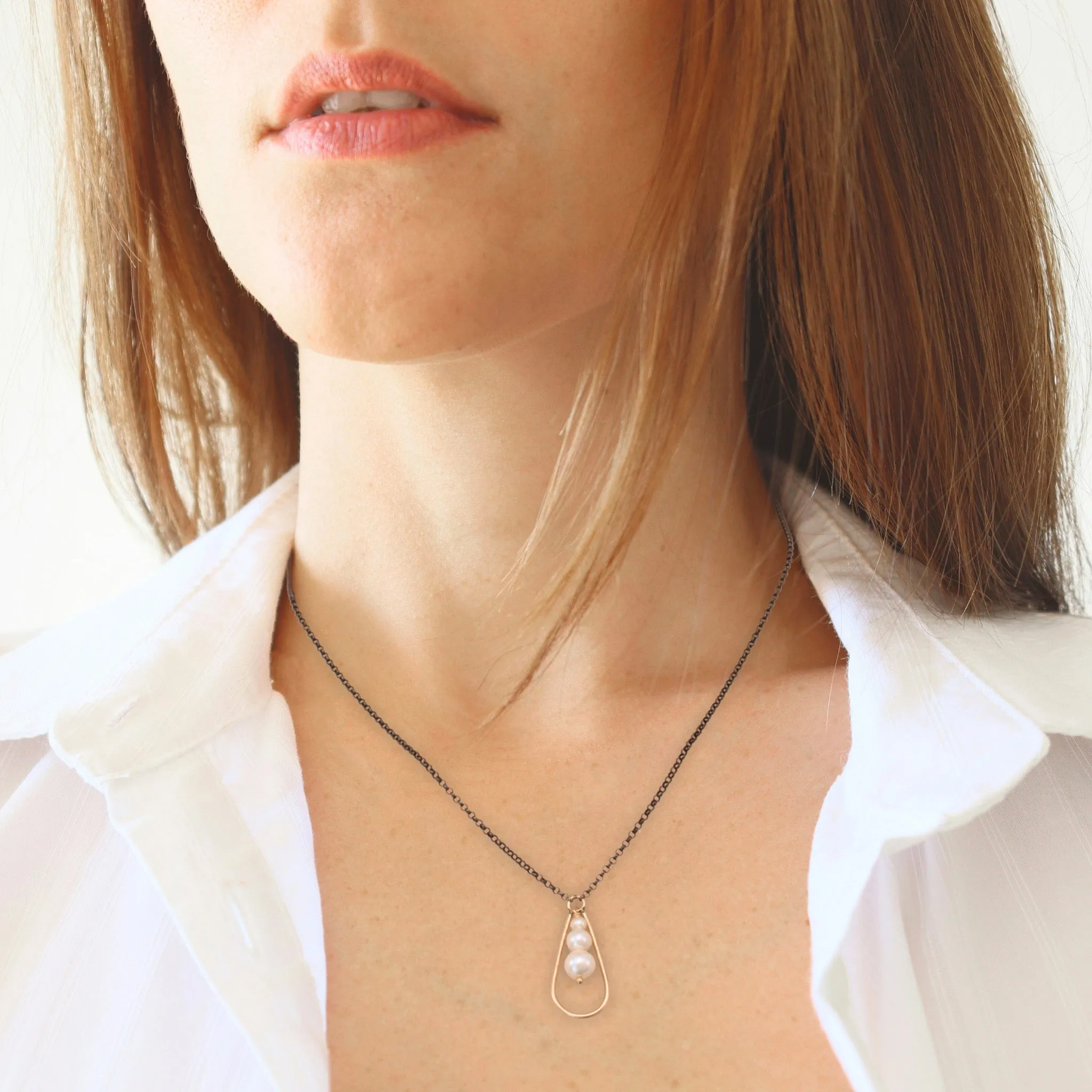 Pearl Trifecta Necklace
