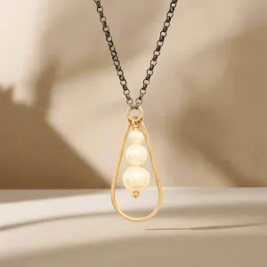 Pearl Trifecta Necklace