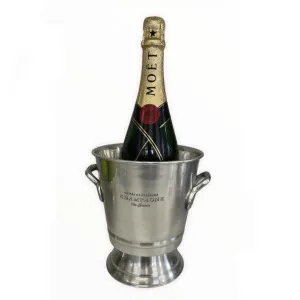 Pewter Finish Ice Cooler/Vase