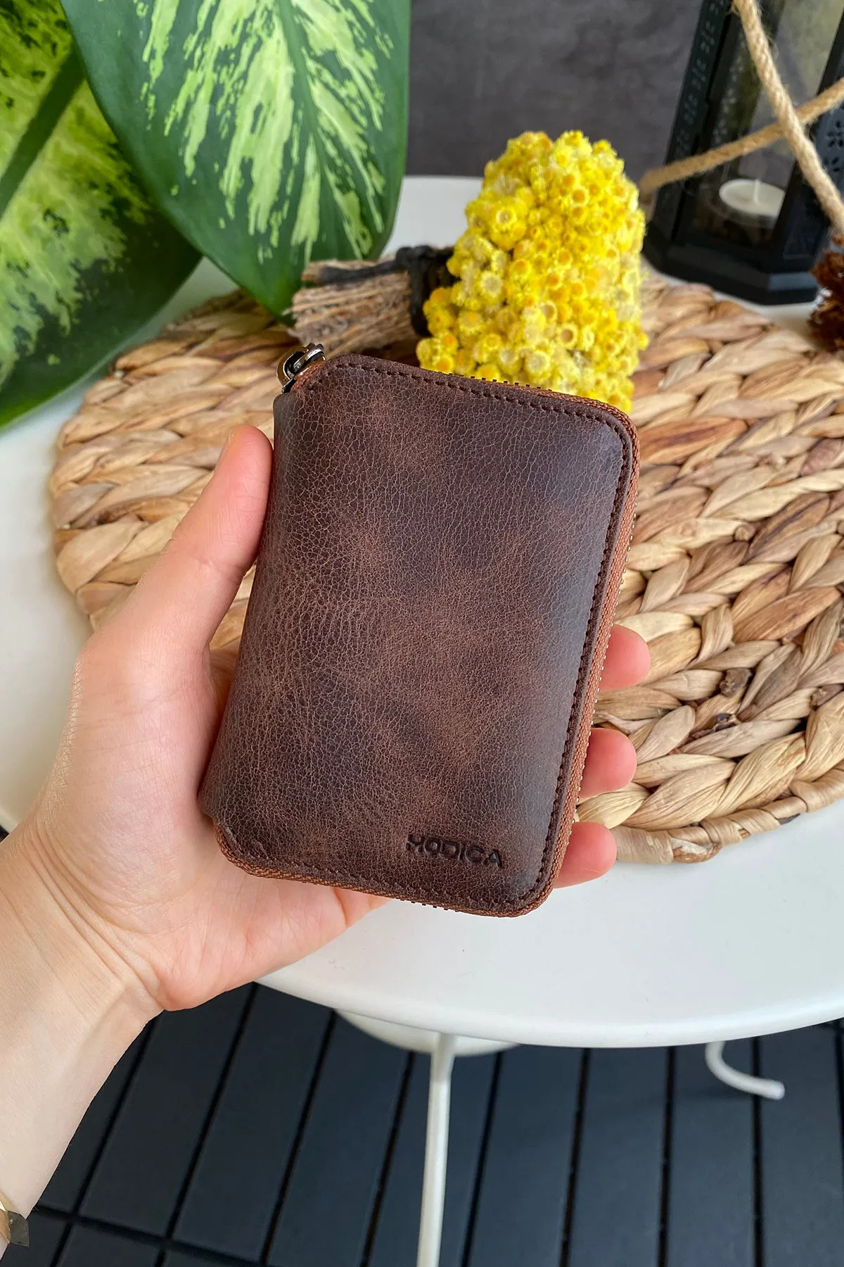 Porto - Genuine Leather Wallet with Zipper Feature