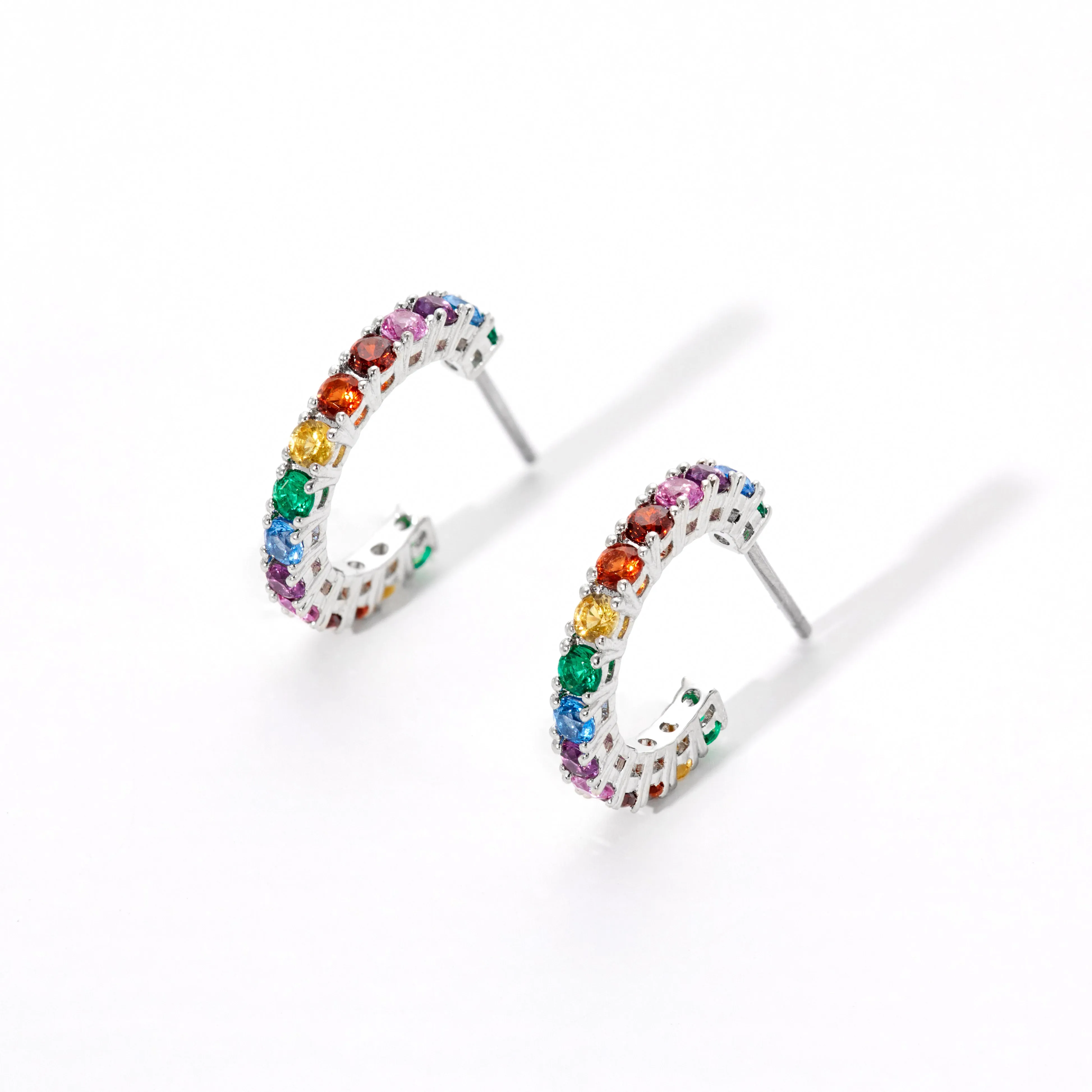 PRIDE SET OF TWO HOOP EARRINGS