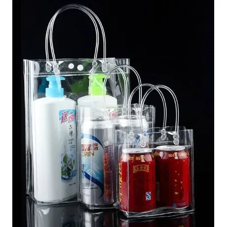 PVC Gift Bag Transparent with Handle