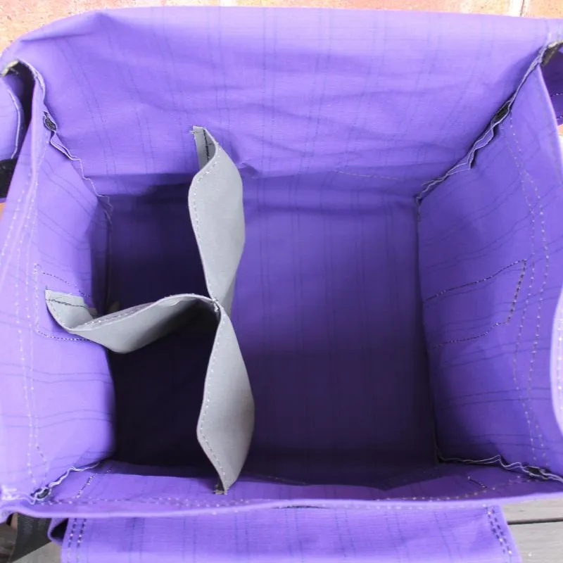 PVC Mining Square Reflective Crib Bag Purple