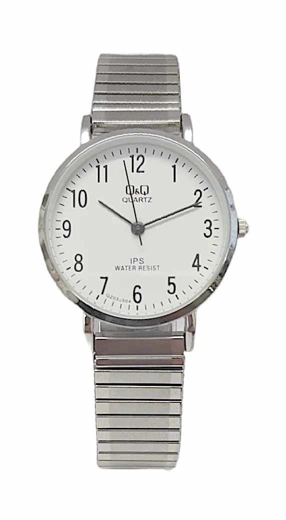 Q&Q Stainless Steel Expandable Ladies Watch