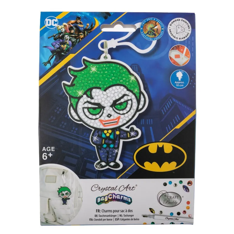"Joker" Crystal Art Bag Charm Kit DC