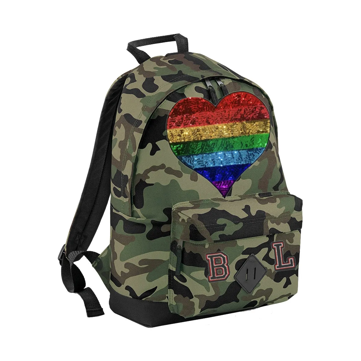 Rainbow Heart Midi Bag
