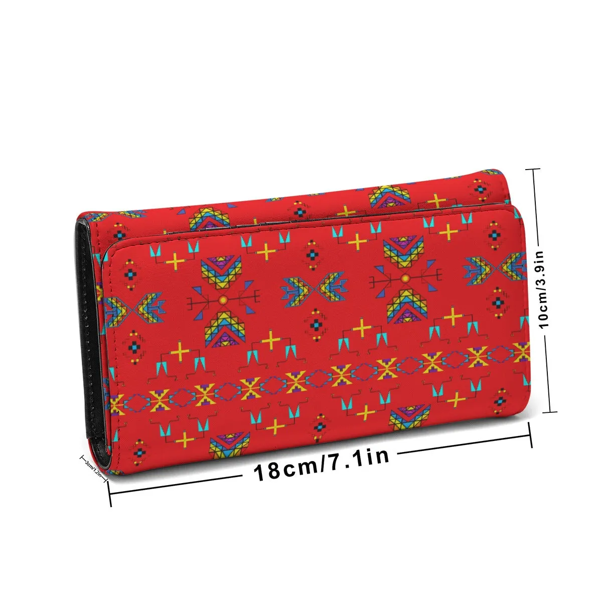 Rainy Chief Rainbow Red Foldable Wallet