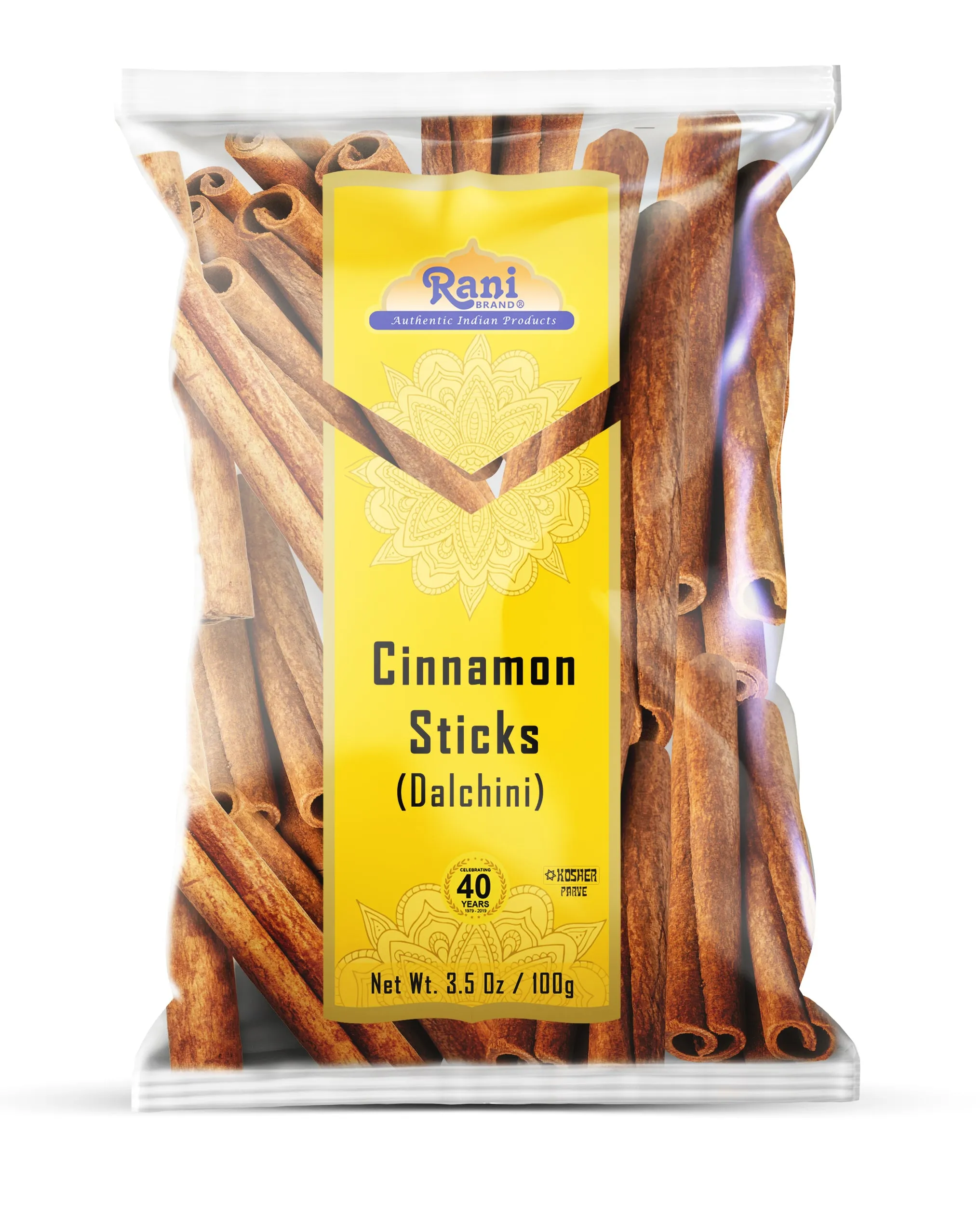 Rani Cinnamon Sticks 3.5oz (100g) - 18-22 Sticks - Strong Aroma, Perfect for Baking, Cooking & Beverages | 3  Inches Length - Cassia Saigon Cinnamon from Vietnam | Kosher