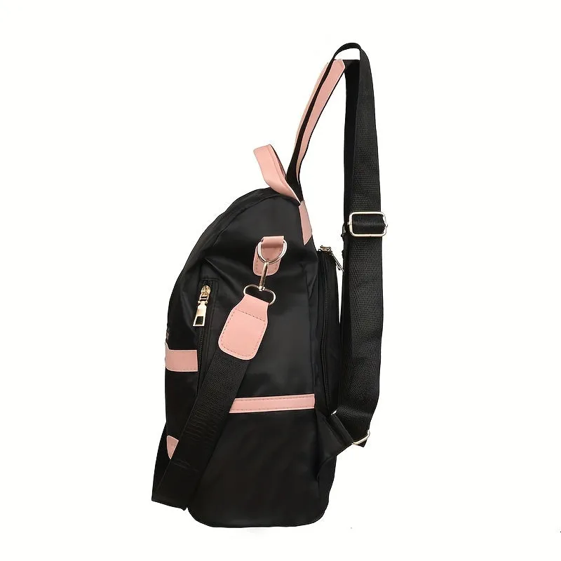 realaiot  Mini Women's Anti-theft Design Backpack, Waterproof Oxford Shoulder Bag, Casual Bookbag For Outdoor