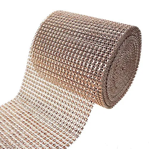 Rhinestone Diamond Wrap Ribbon, 4-3/4-Inch, 10 Yards