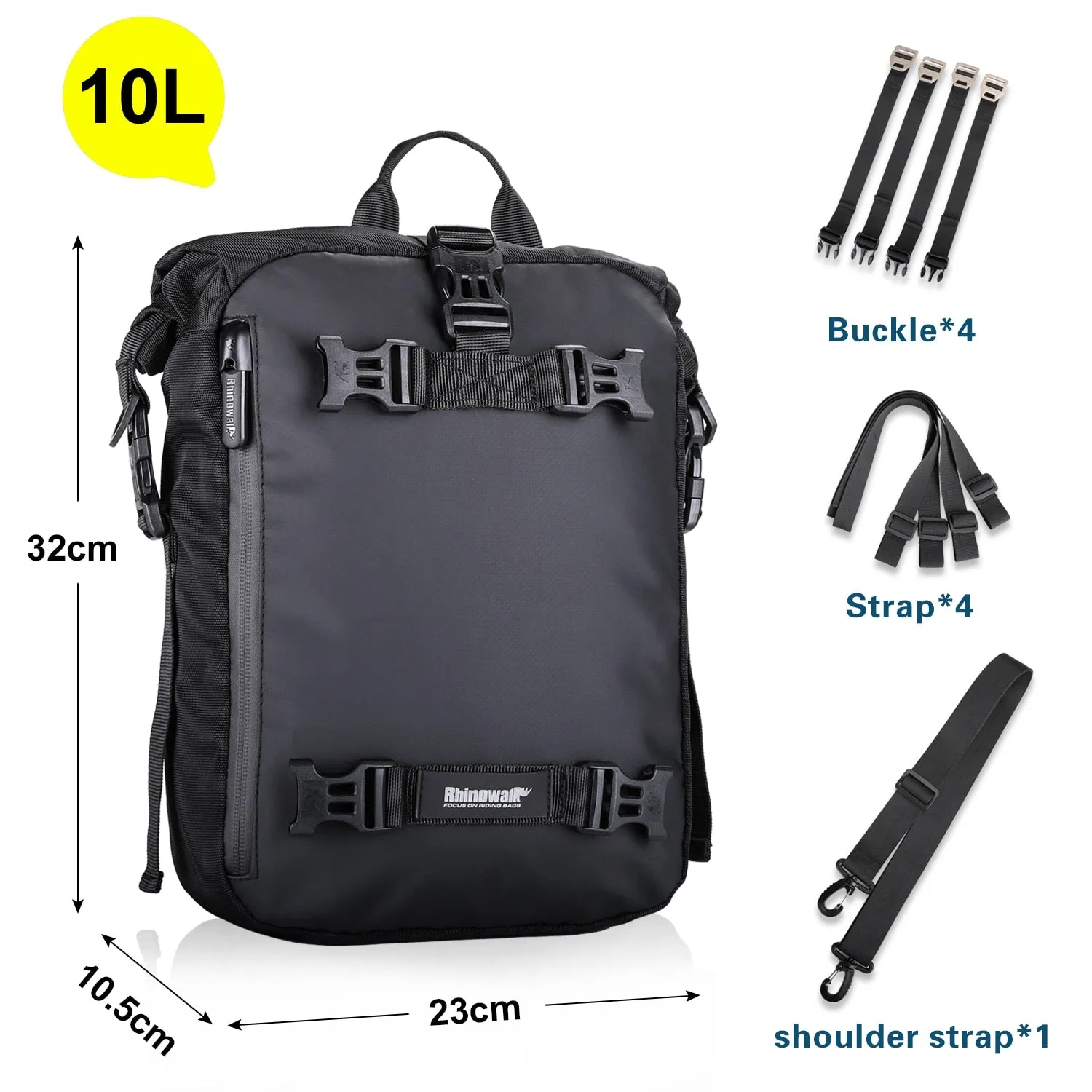 Rhinowalk Waterproof Motor Tail Bag 1 Piece