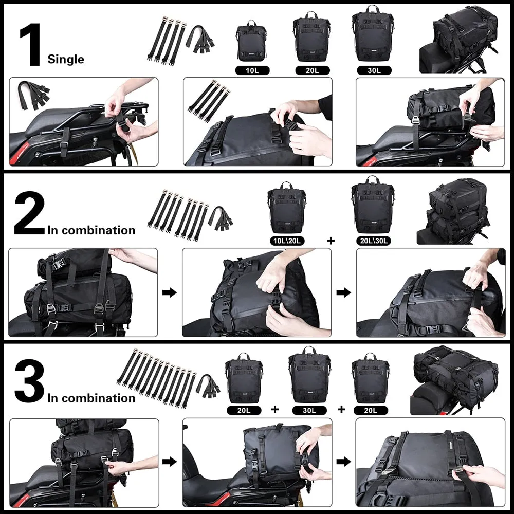Rhinowalk Waterproof Motor Tail Bag 1 Piece