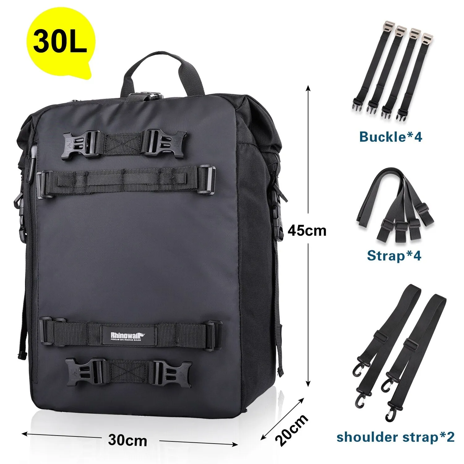 Rhinowalk Waterproof Motor Tail Bag 1 Piece