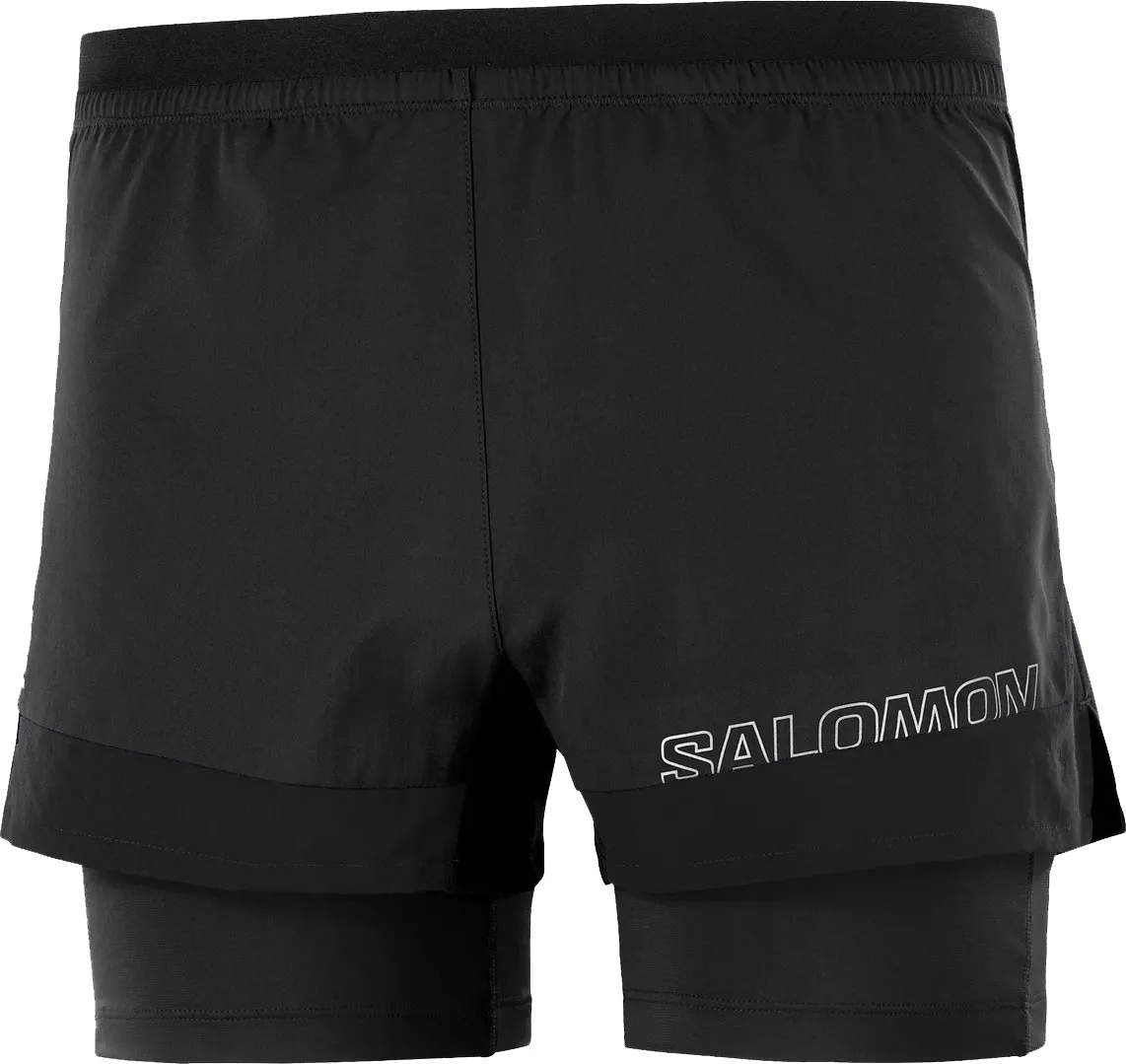 Salomon Men&#x27;s Cross 2in1 Shorts Deep Black | Buy Salomon Men&#x27;s Cross 2in1 Shorts Deep Black here | Outnorth