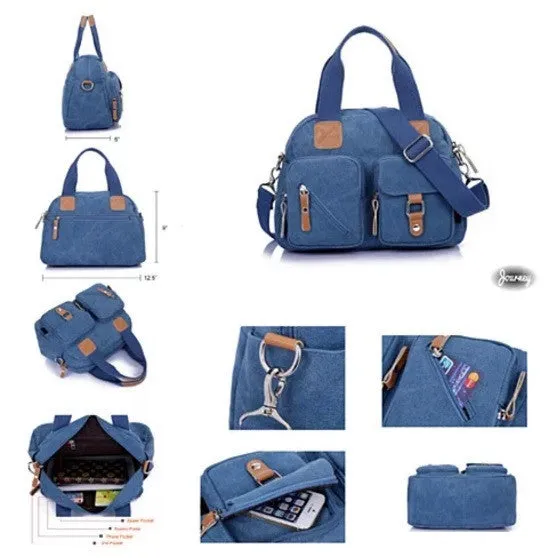Savvy Cargo mini Canvas Bag by Journey Collection