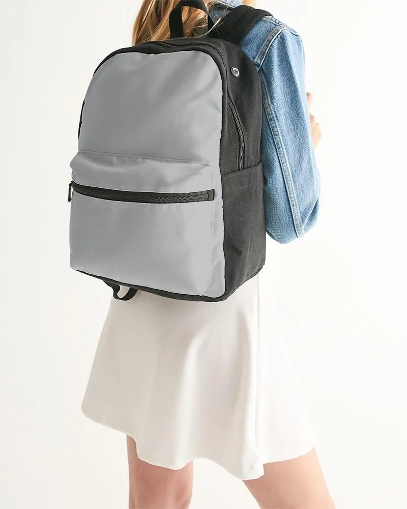 Shaded Pale Gray Canvas Backpack | C0M0Y0K30