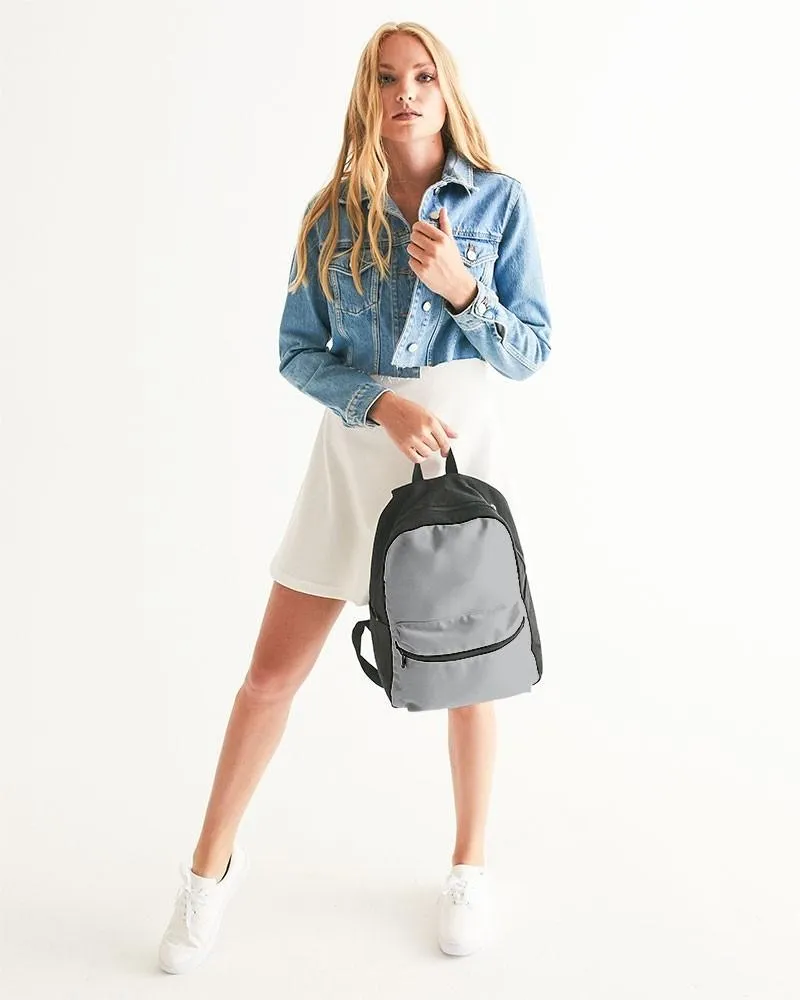 Shaded Pale Gray Canvas Backpack | C0M0Y0K30