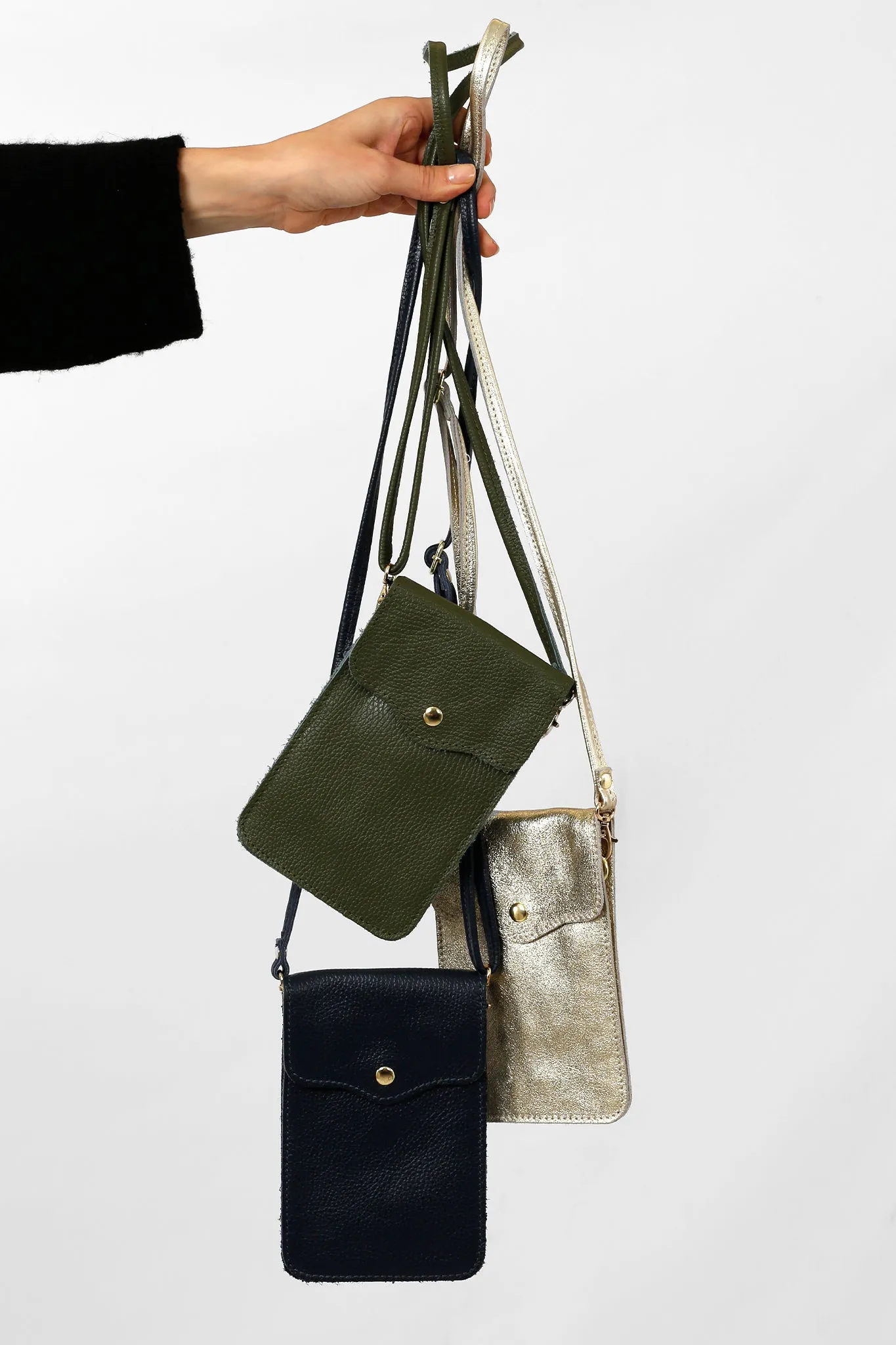 Shae Crossbody Phone Bag - Gold, Metallic