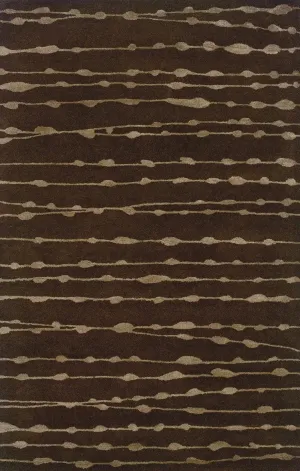 Silhouette 48107 Brown/ Brown Rug