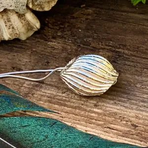 Silver 'Pod' necklace
