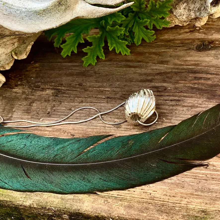 Silver 'Pod' necklace