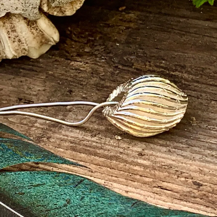 Silver 'Pod' necklace