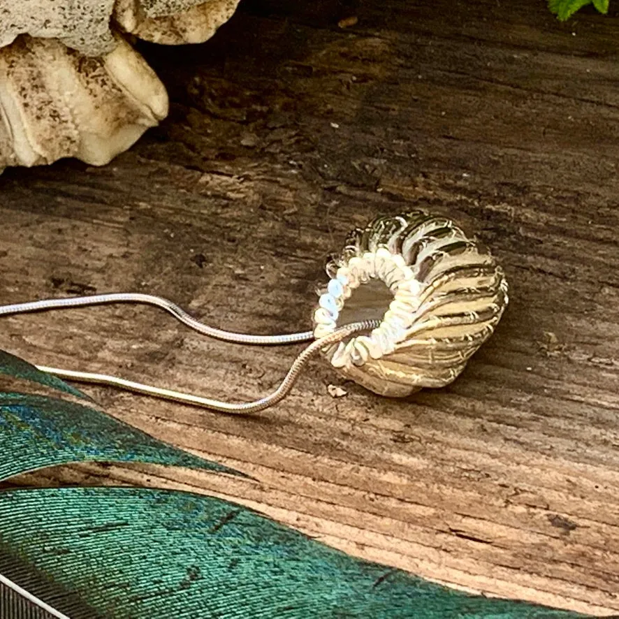 Silver 'Pod' necklace