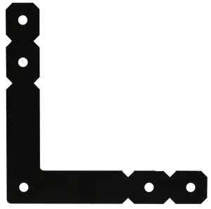 Simpson OL OL 12 in. x 12 in. Black Powder-Coated Ornamental L Angle