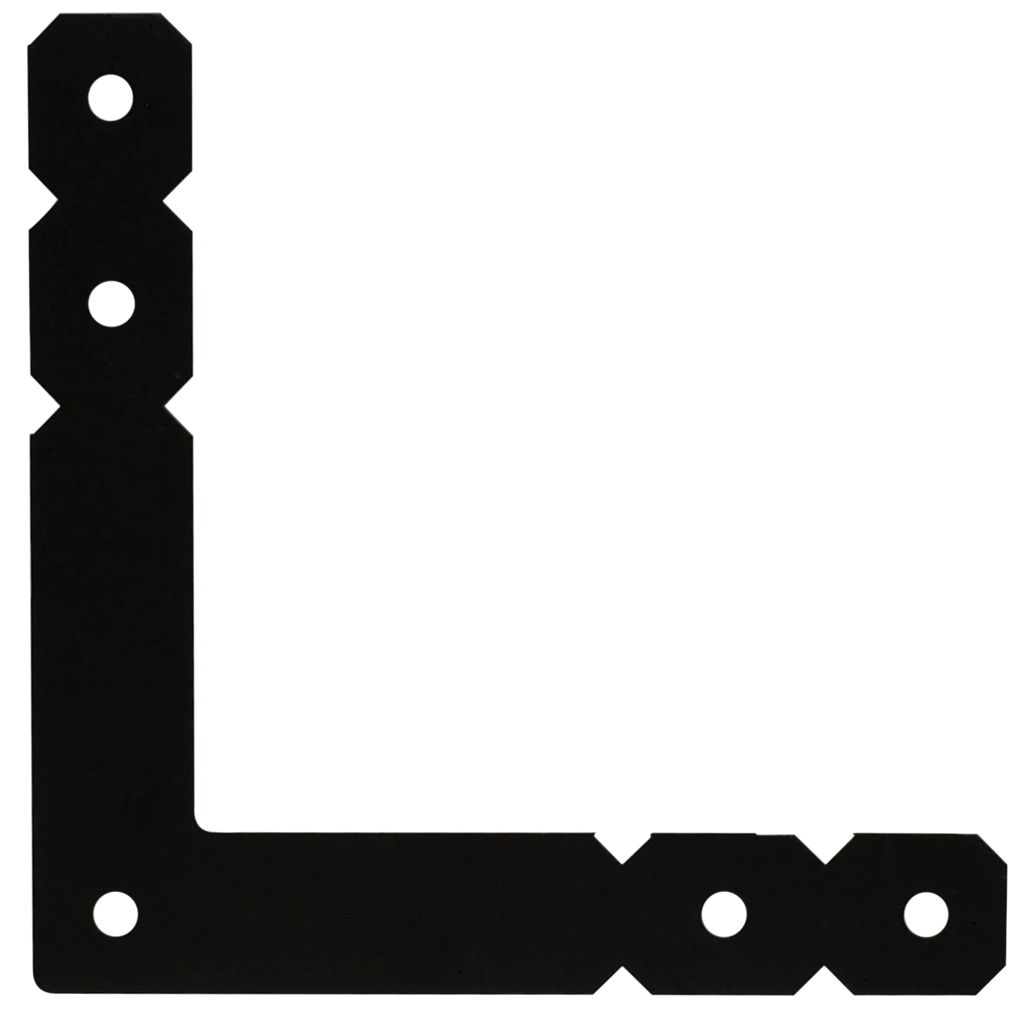 Simpson OL OL 12 in. x 12 in. Black Powder-Coated Ornamental L Angle