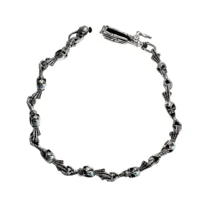 Skeleton skull wallet chain.