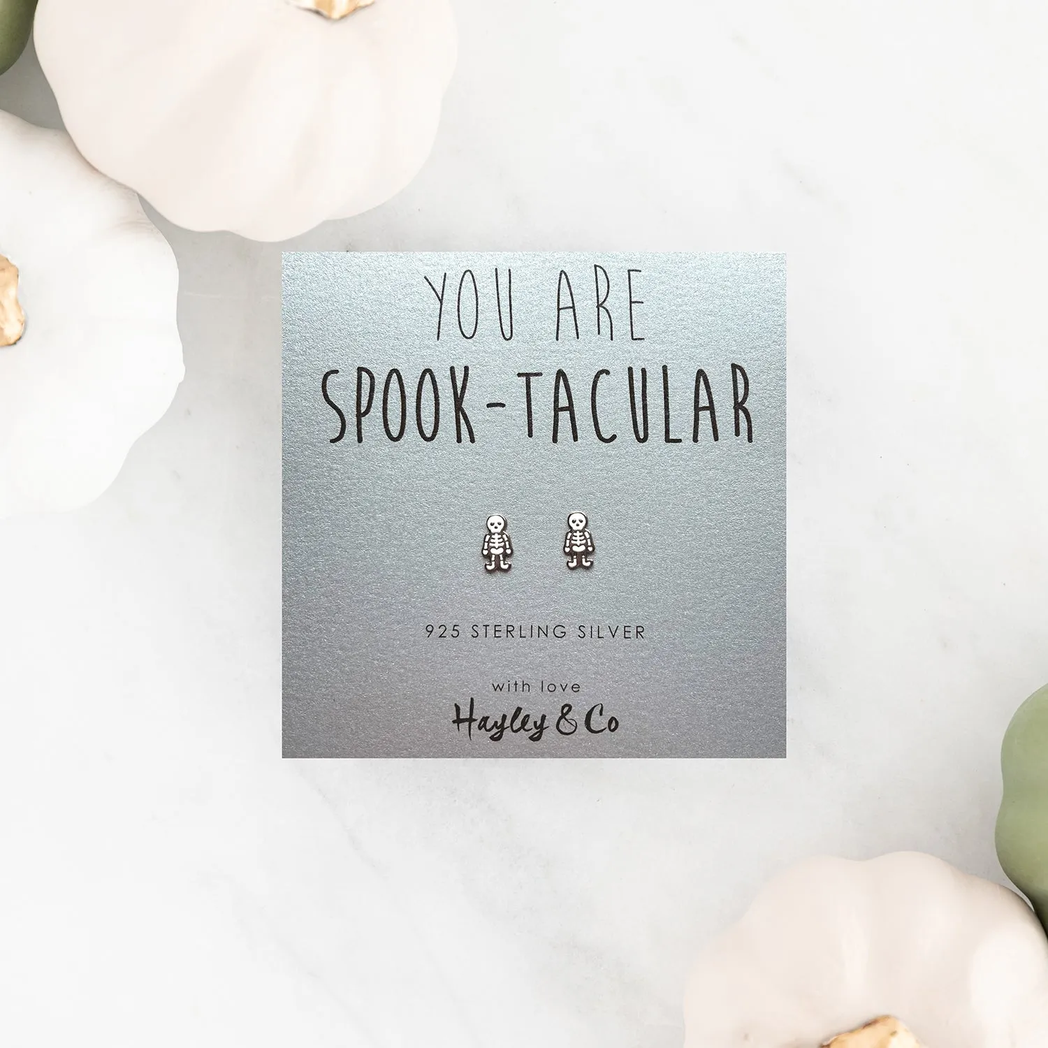 Skeleton Sterling Silver Earrings