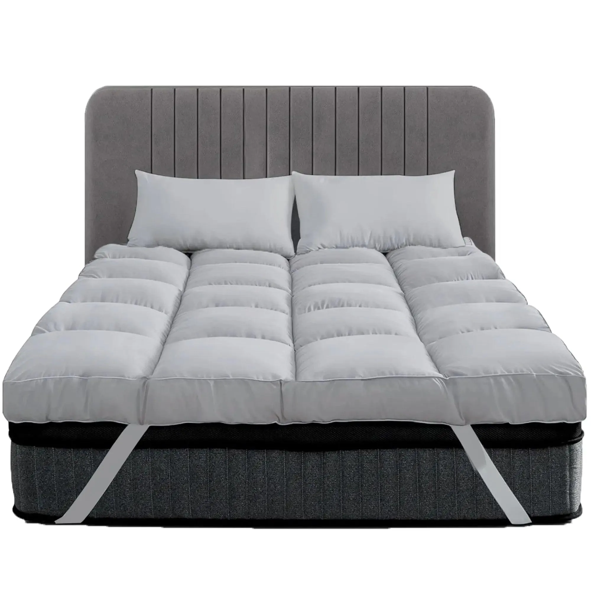 Small Double Mattress Topper 10CM Extra Thick with 1000GSM Filling Fiber | 120 cm x 190 cm
