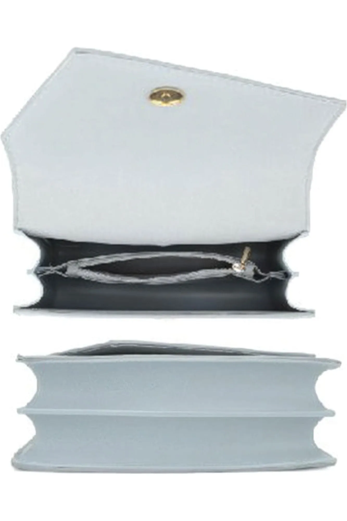 Smooth Plain Chain Link Crossbody Bag