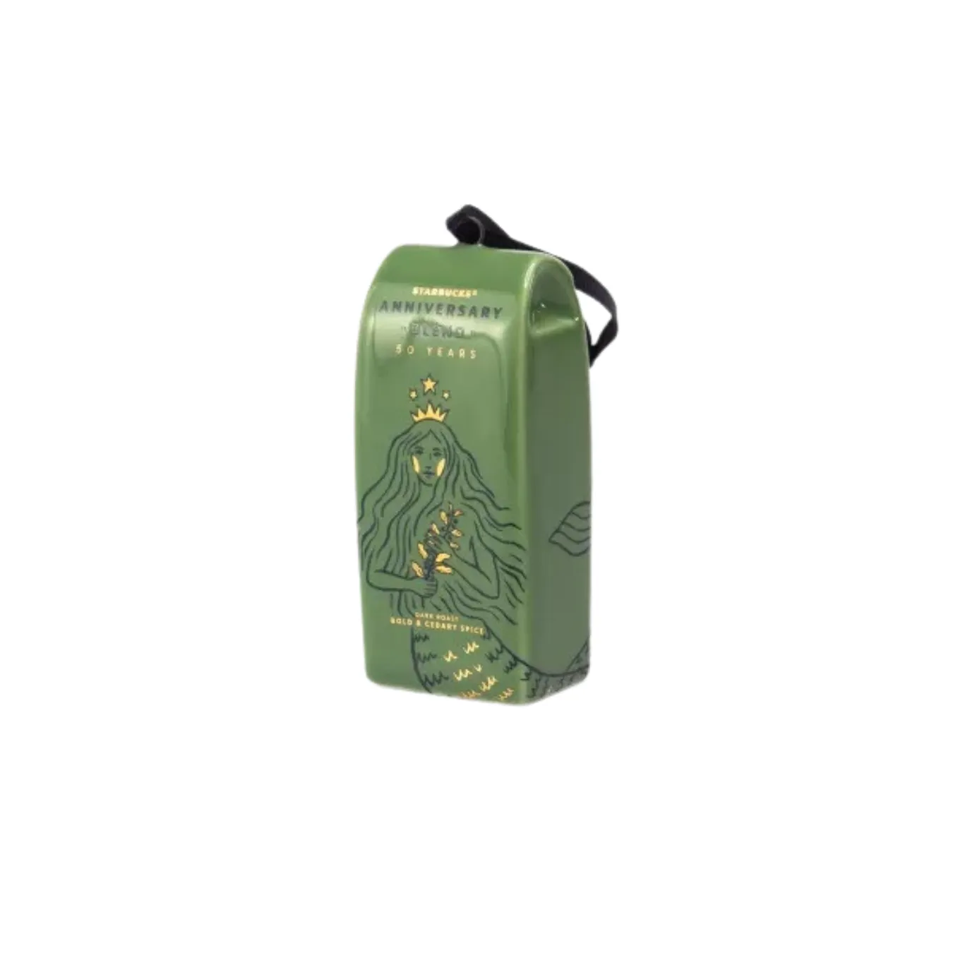 STARBUCKS Anniversary Blend 50 Years 2021 Coffee Bag Ornament LIMITED EDITION