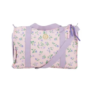Stewart Sleepover Tote - Tuxedo Park Tulips with Lauderdale Lavender