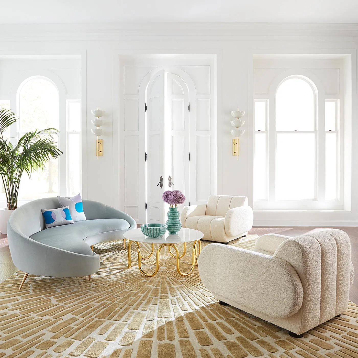 Sunburst Hand-Knotted Rug