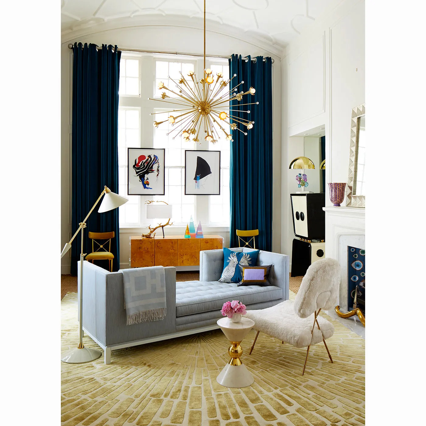 Sunburst Hand-Knotted Rug