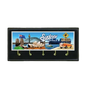 Sydney Harbour with Kombi Van - Key Holder