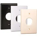 Techflex Flexo Mounting System - Finishing Pack - 1 Collar & 1 Wall Plate - Black