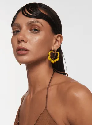 The Gavi Bloom Yellow Kaybug Studs